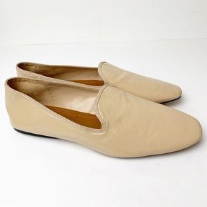 Zara Soft Leather Square Toe Loafers